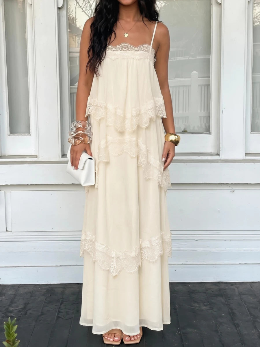 Wisteria™ | Tiered Lace Maxi Dress