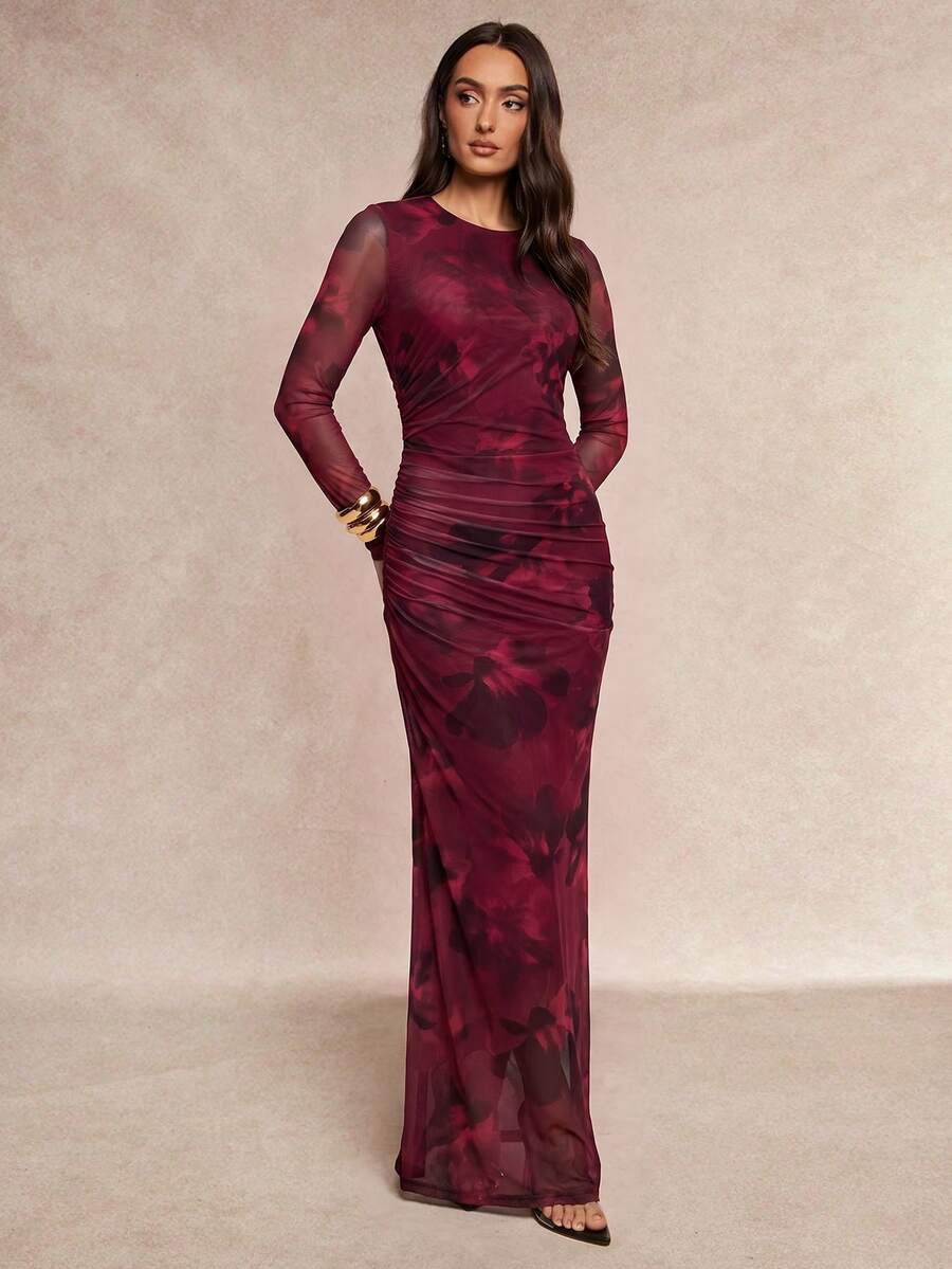 Saskia™ | Pleated Mermaid Maxi Dress