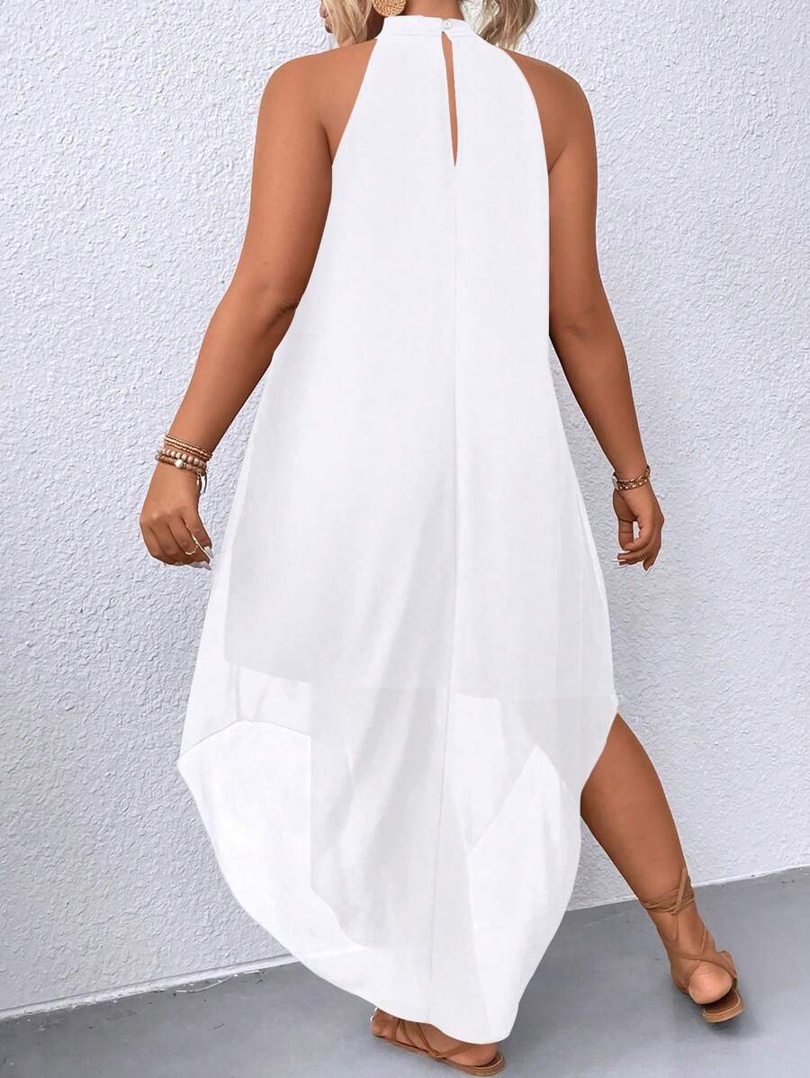 Ondine™ | Asymmetric Halter Maxi Dress
