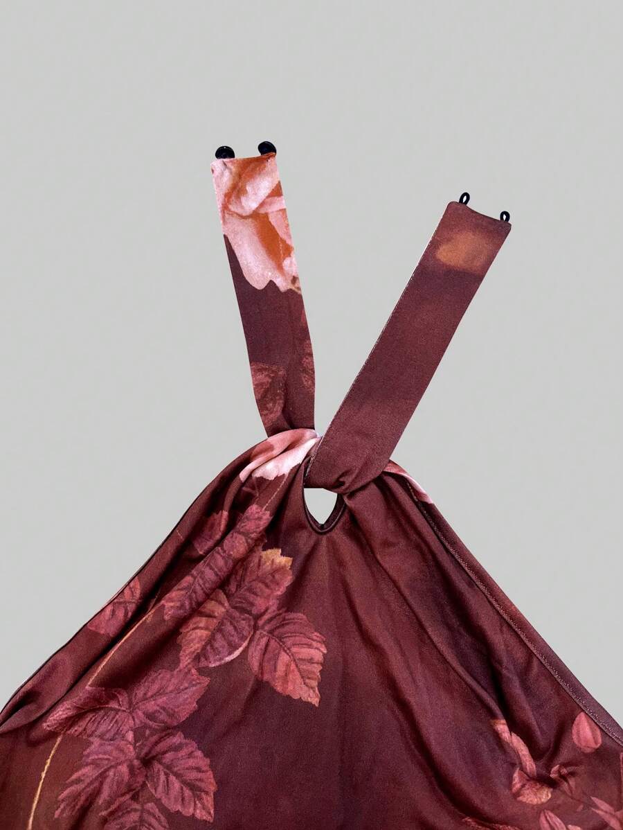 Oriel™ | Twist Halter Mermaid Maxi Dress