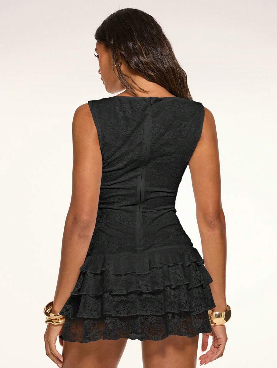 Juno™ | Tiered Lace Mini Dress
