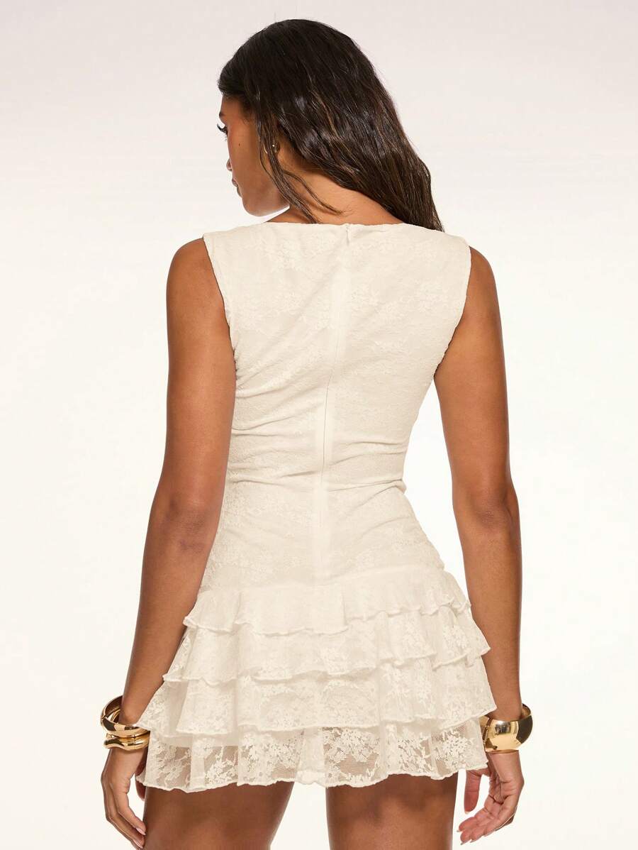 Juno™ | Tiered Lace Mini Dress