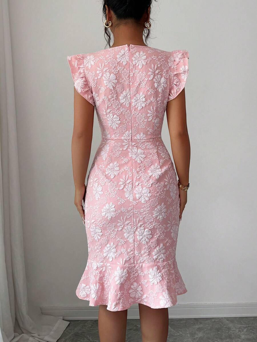 Verity™ | Jacquard Mermaid Midi Dress