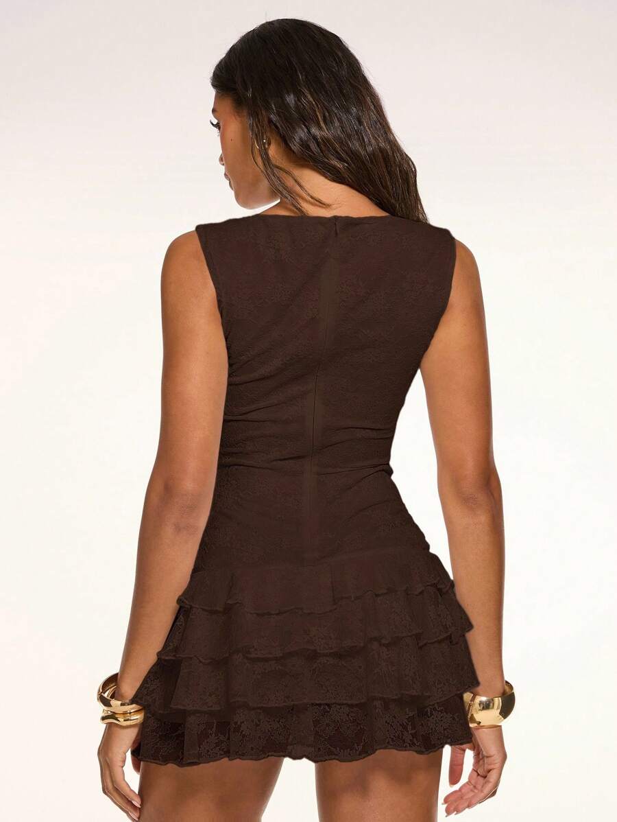 Juno™ | Tiered Lace Mini Dress