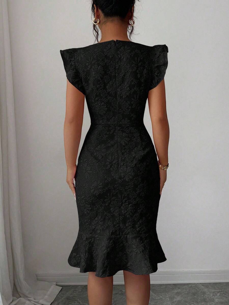 Verity™ | Jacquard Mermaid Midi Dress