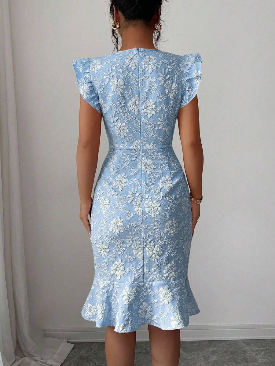 Verity™ | Jacquard Mermaid Midi Dress