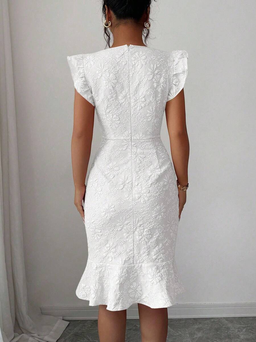 Verity™ | Jacquard Mermaid Midi Dress