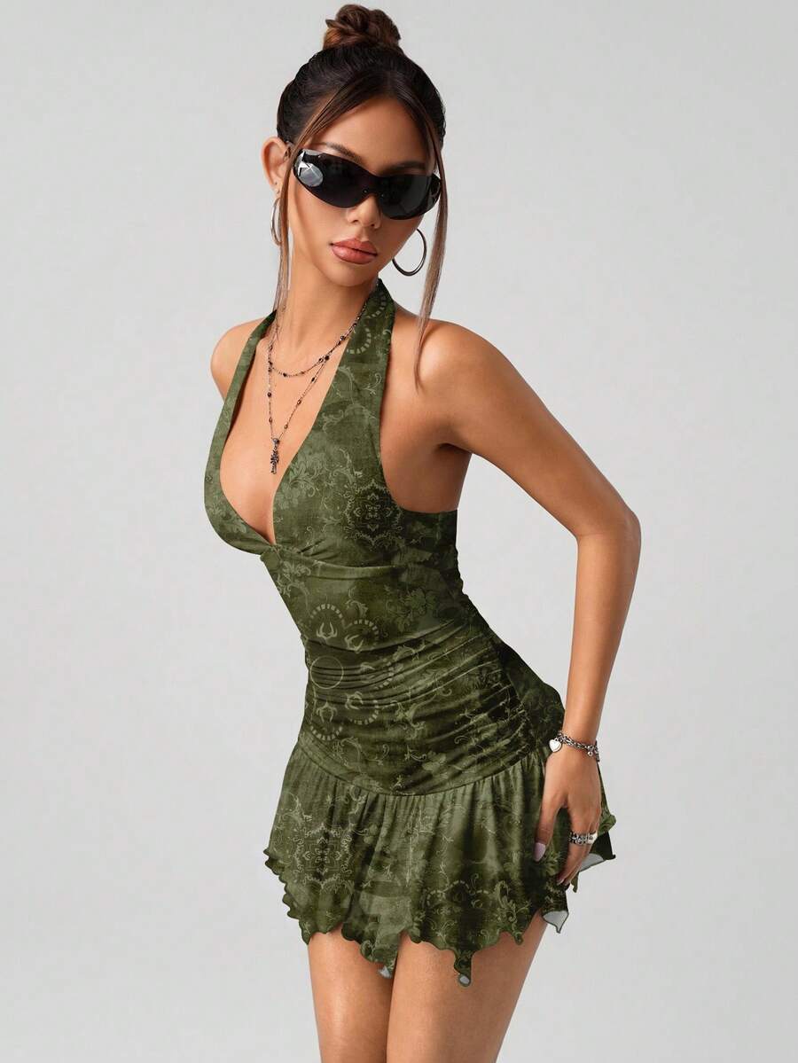 Indigo™ | Paisley Halter Mini Dress