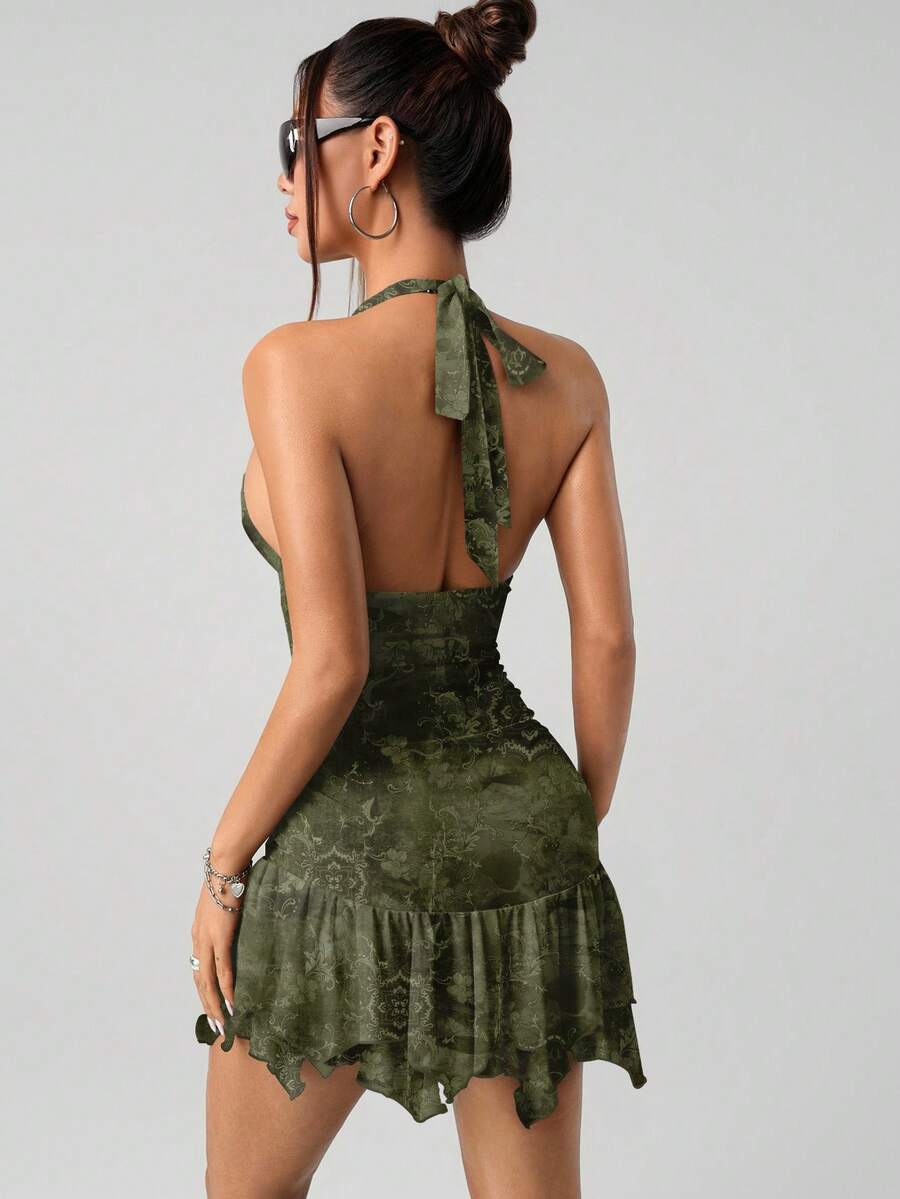 Indigo™ | Paisley Halter Mini Dress