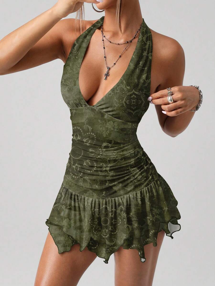 Indigo™ | Paisley Halter Mini Dress