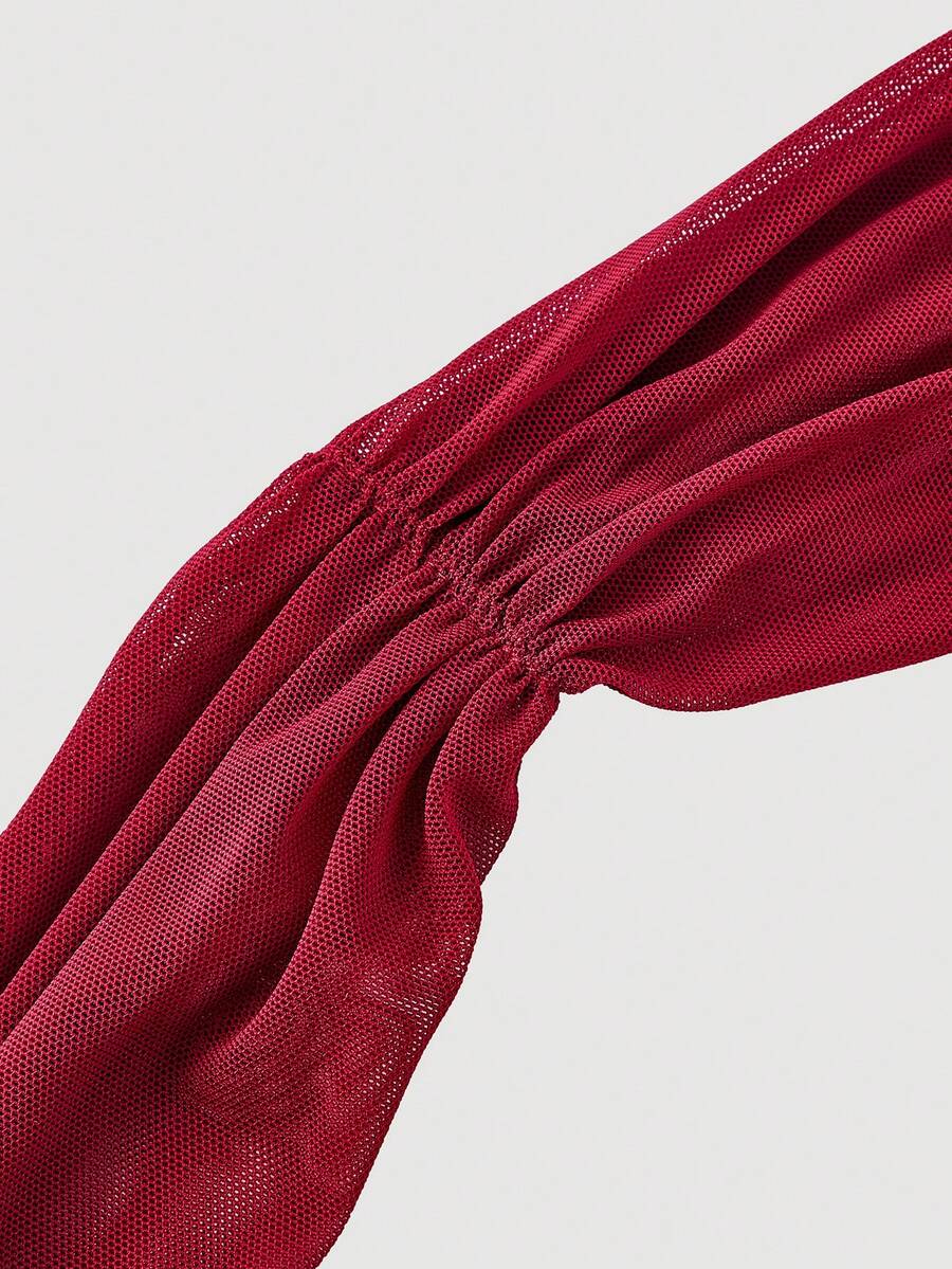 Thalia™ | One Shoulder Ruched Midi Dress