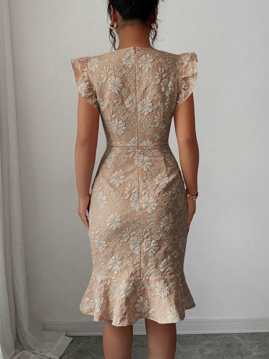 Verity™ | Jacquard Mermaid Midi Dress