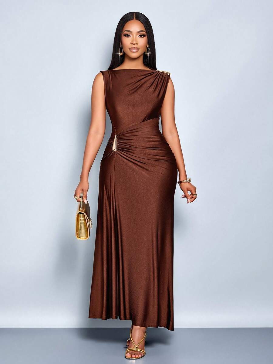 Vesper™ | Asymmetric Ruched Maxi Dress