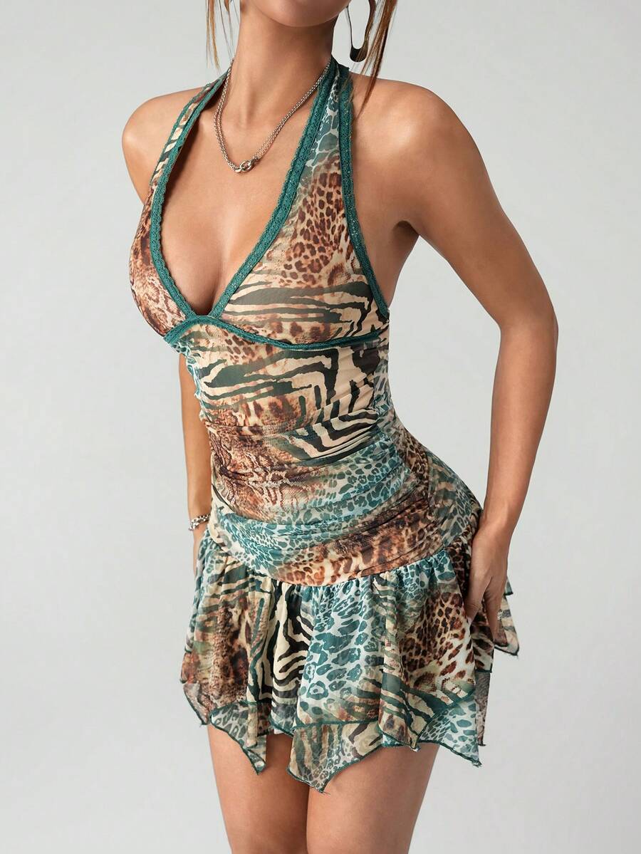 Indigo™ | Paisley Halter Mini Dress