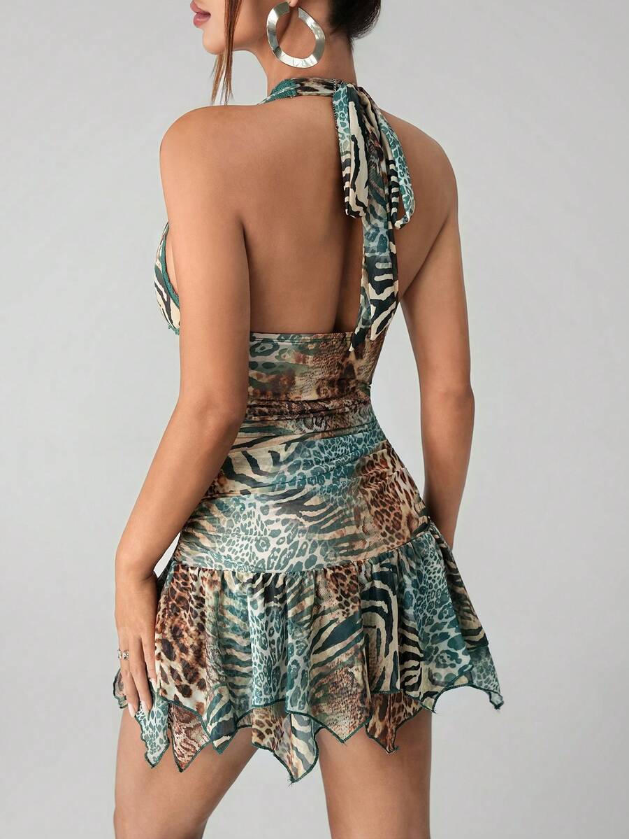 Indigo™ | Paisley Halter Mini Dress