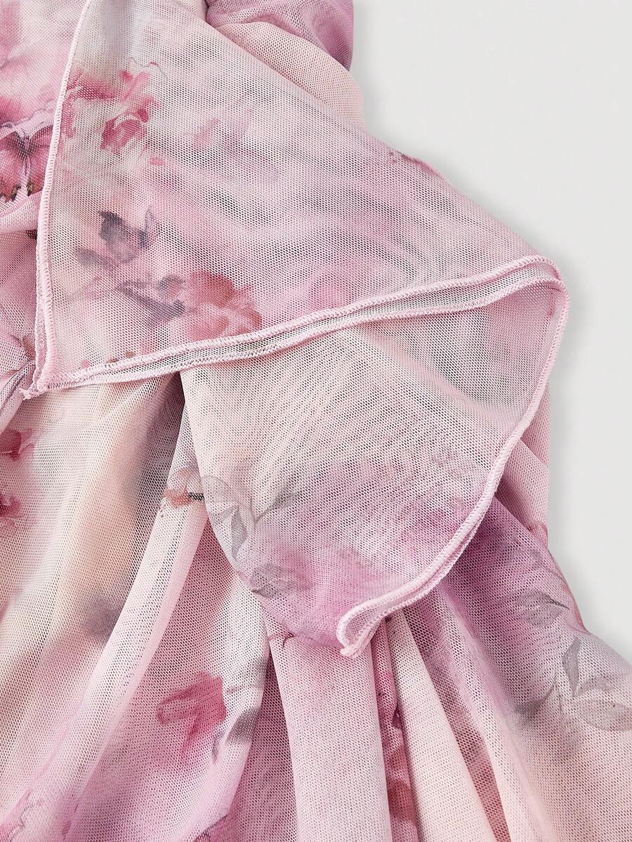 Anika™ | Ruffle Hem Floral Midi Dress