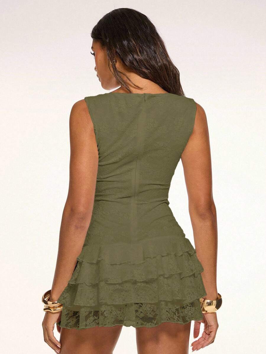 Juno™ | Tiered Lace Mini Dress