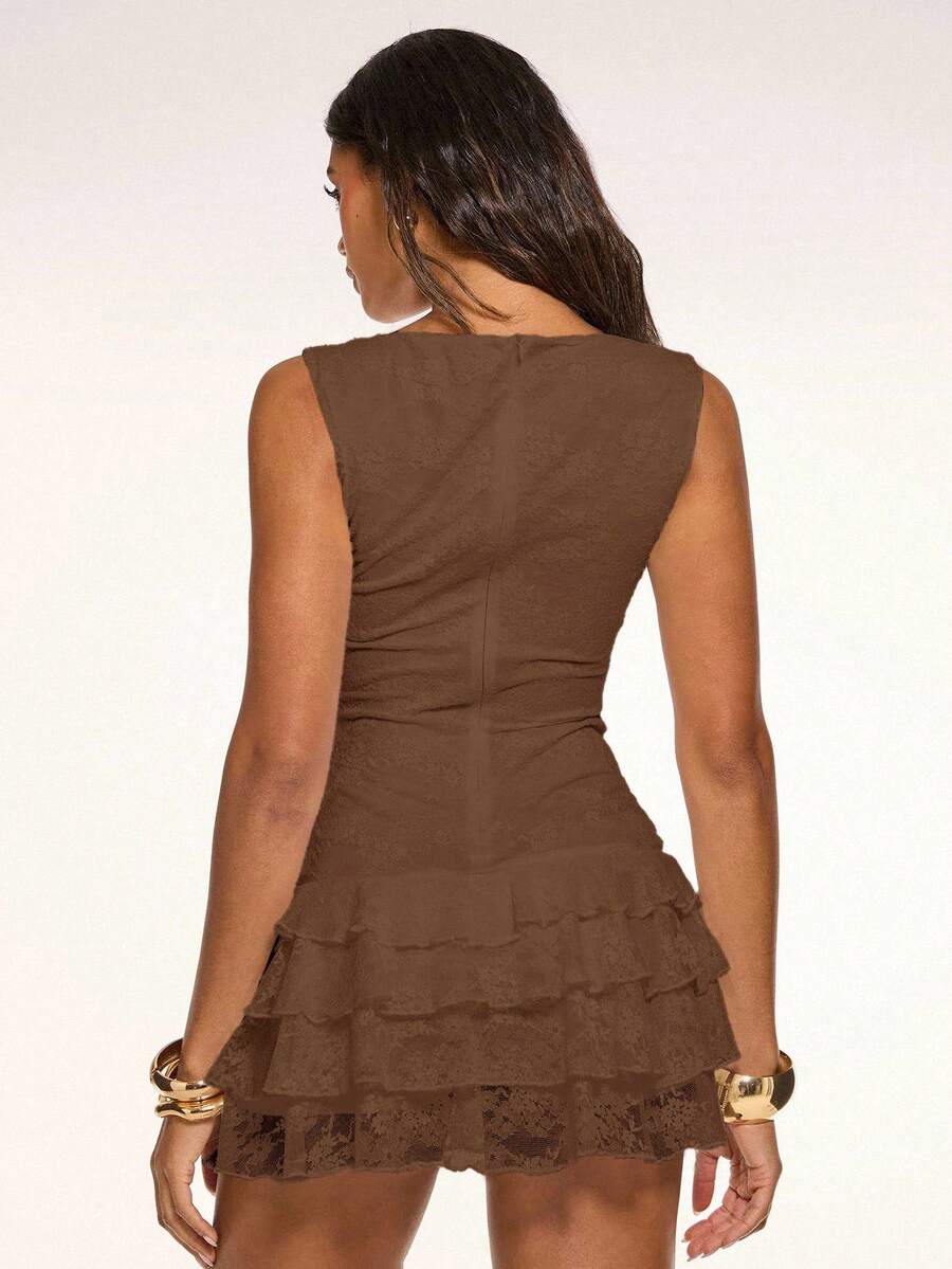 Juno™ | Tiered Lace Mini Dress