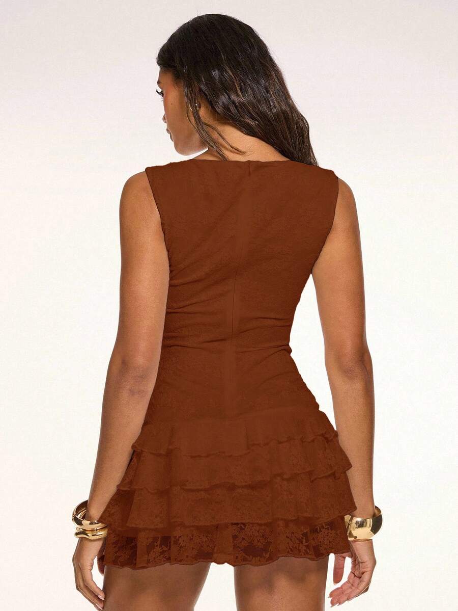 Juno™ | Tiered Lace Mini Dress