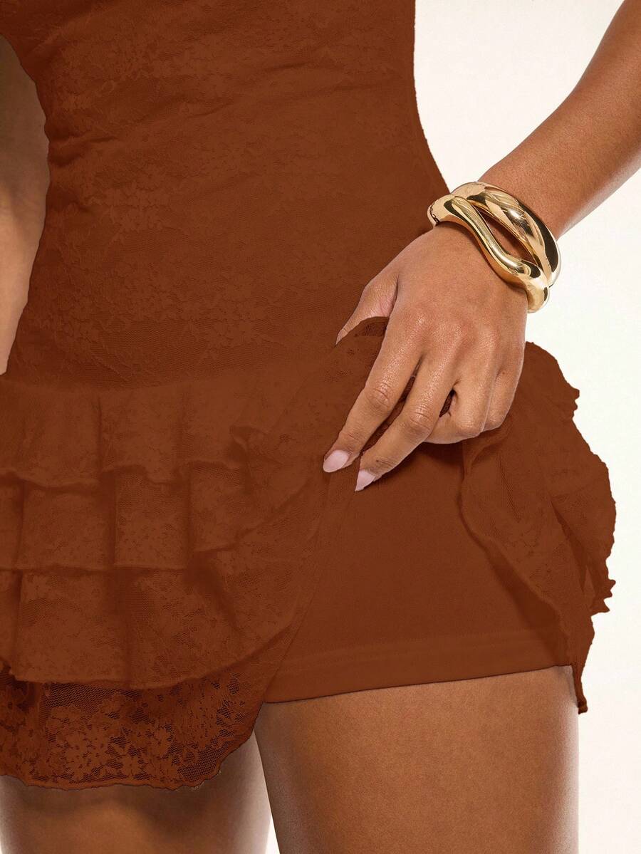 Juno™ | Tiered Lace Mini Dress