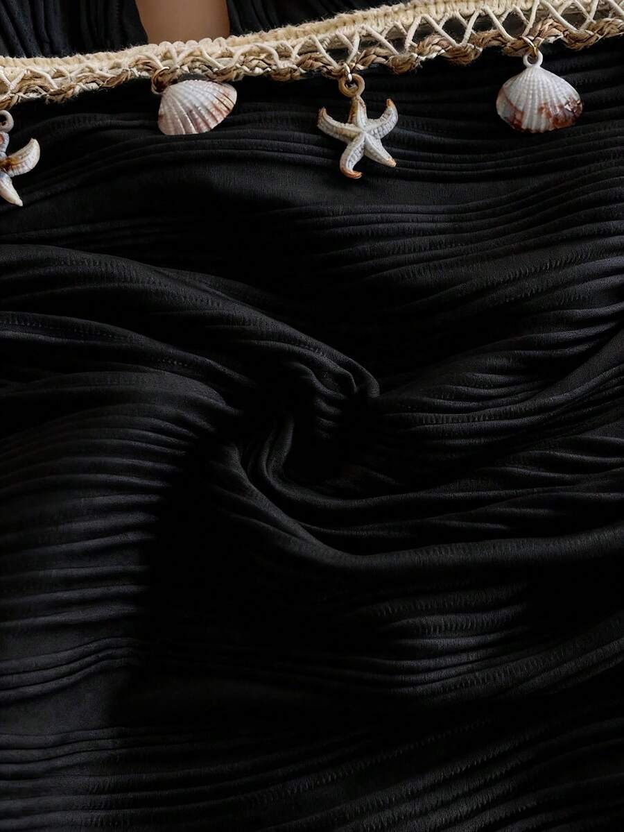 Shelby™ | Shell Tie-Back Halter Dress
