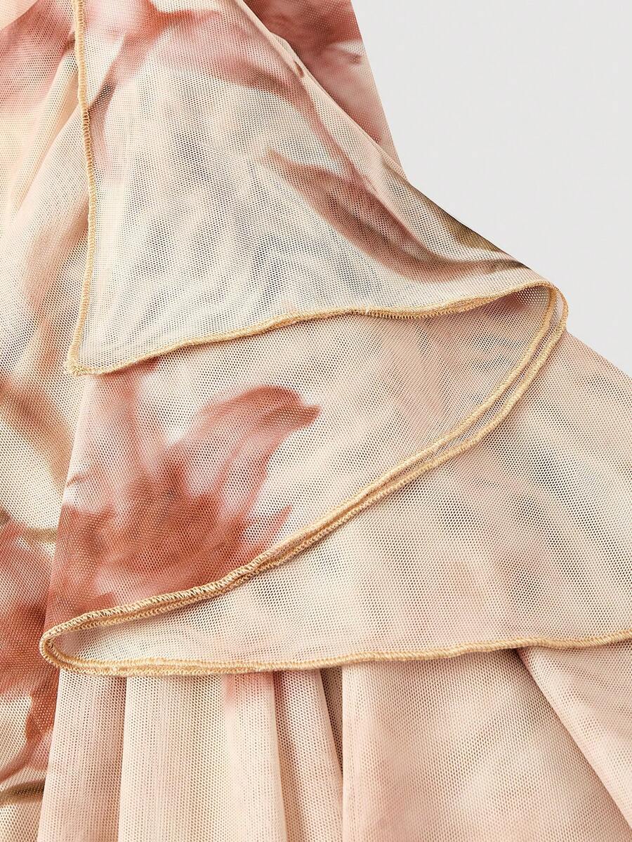 Anika™ | Ruffle Hem Floral Midi Dress