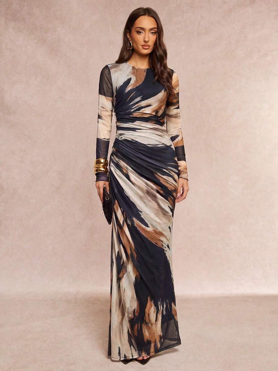 Saskia™ | Pleated Mermaid Maxi Dress