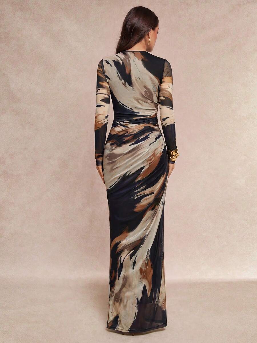 Saskia™ | Pleated Mermaid Maxi Dress