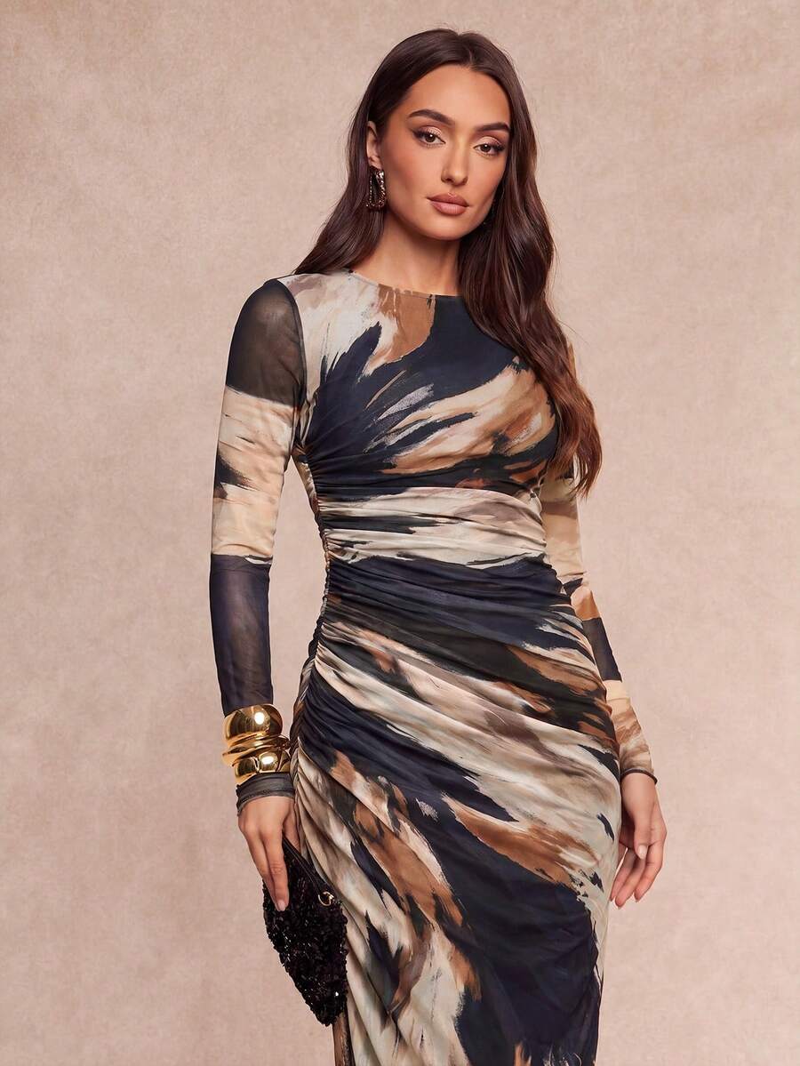 Saskia™ | Pleated Mermaid Maxi Dress