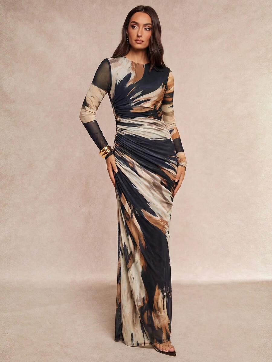 Saskia™ | Pleated Mermaid Maxi Dress