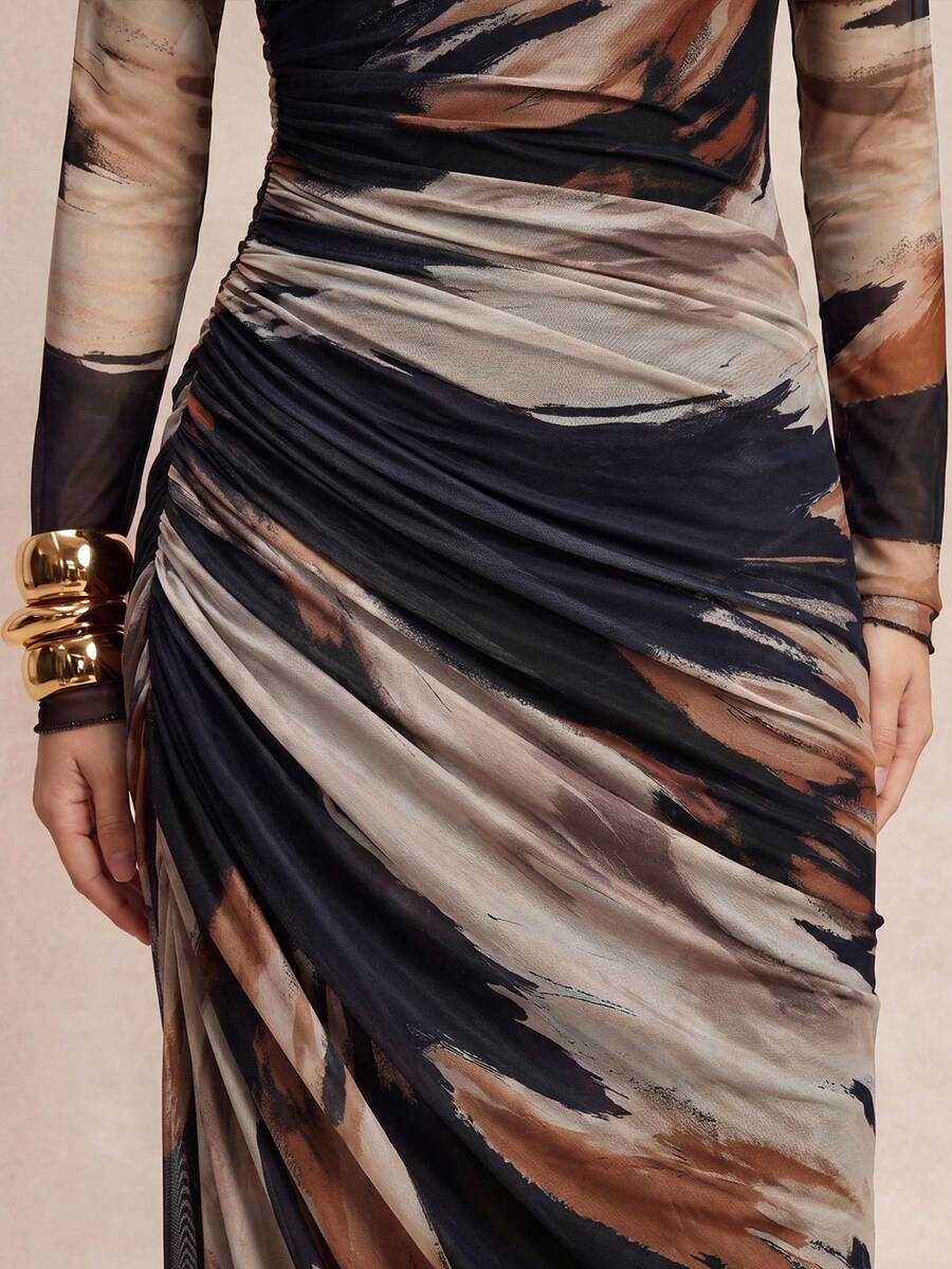 Saskia™ | Pleated Mermaid Maxi Dress
