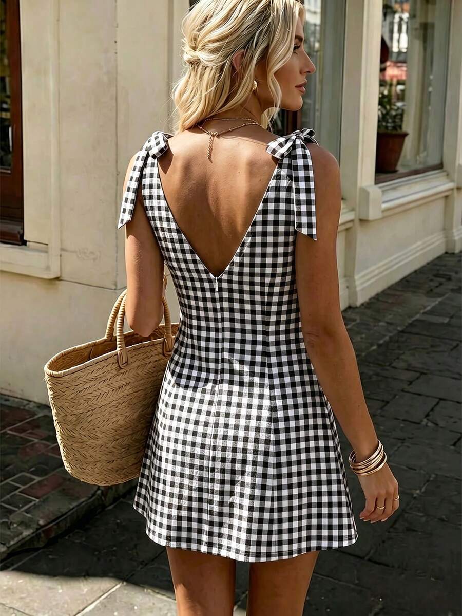 Posy™ | Checkered Mini Dress