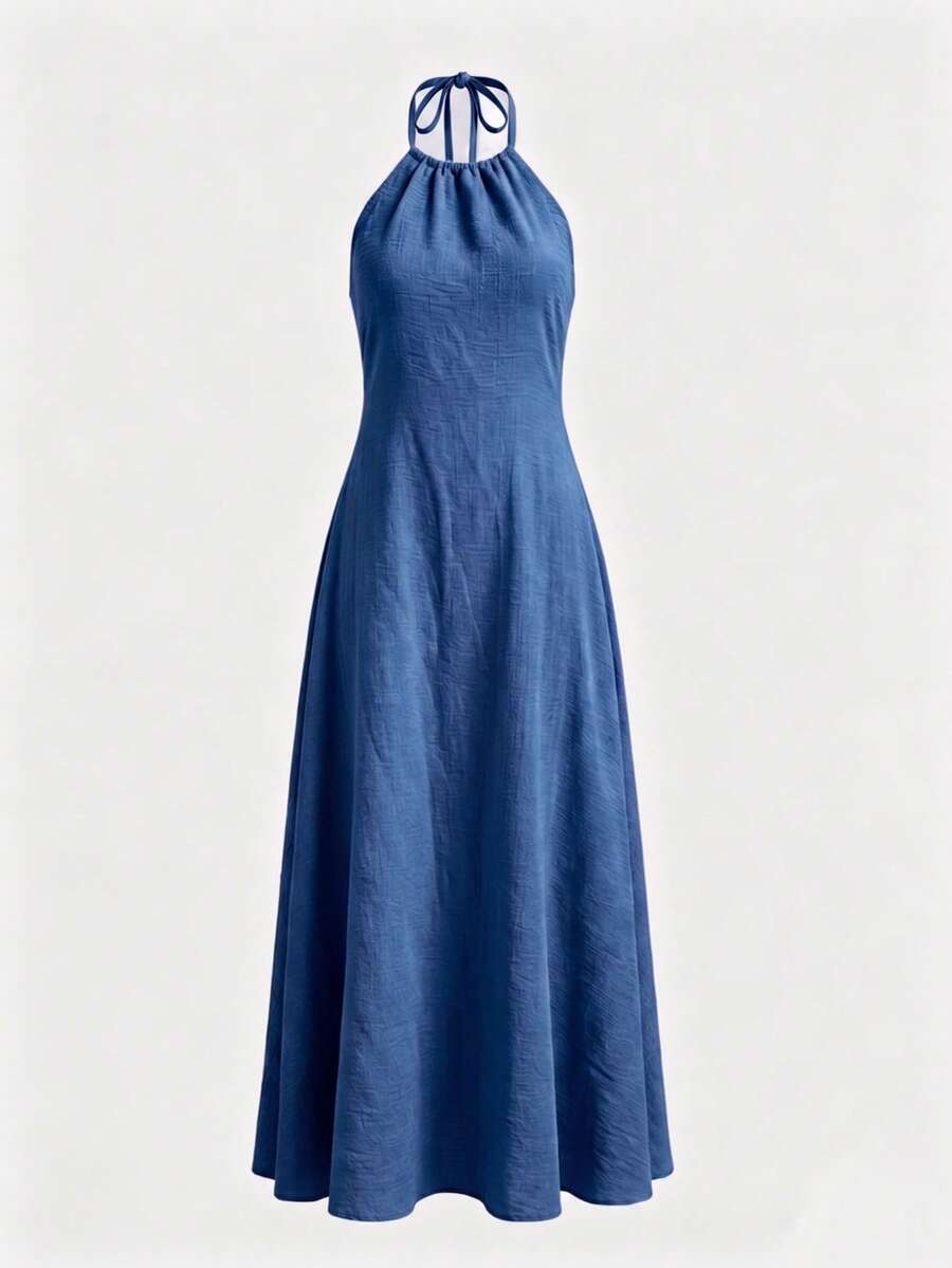 Greta™ | Halter Pocket Maxi Dress