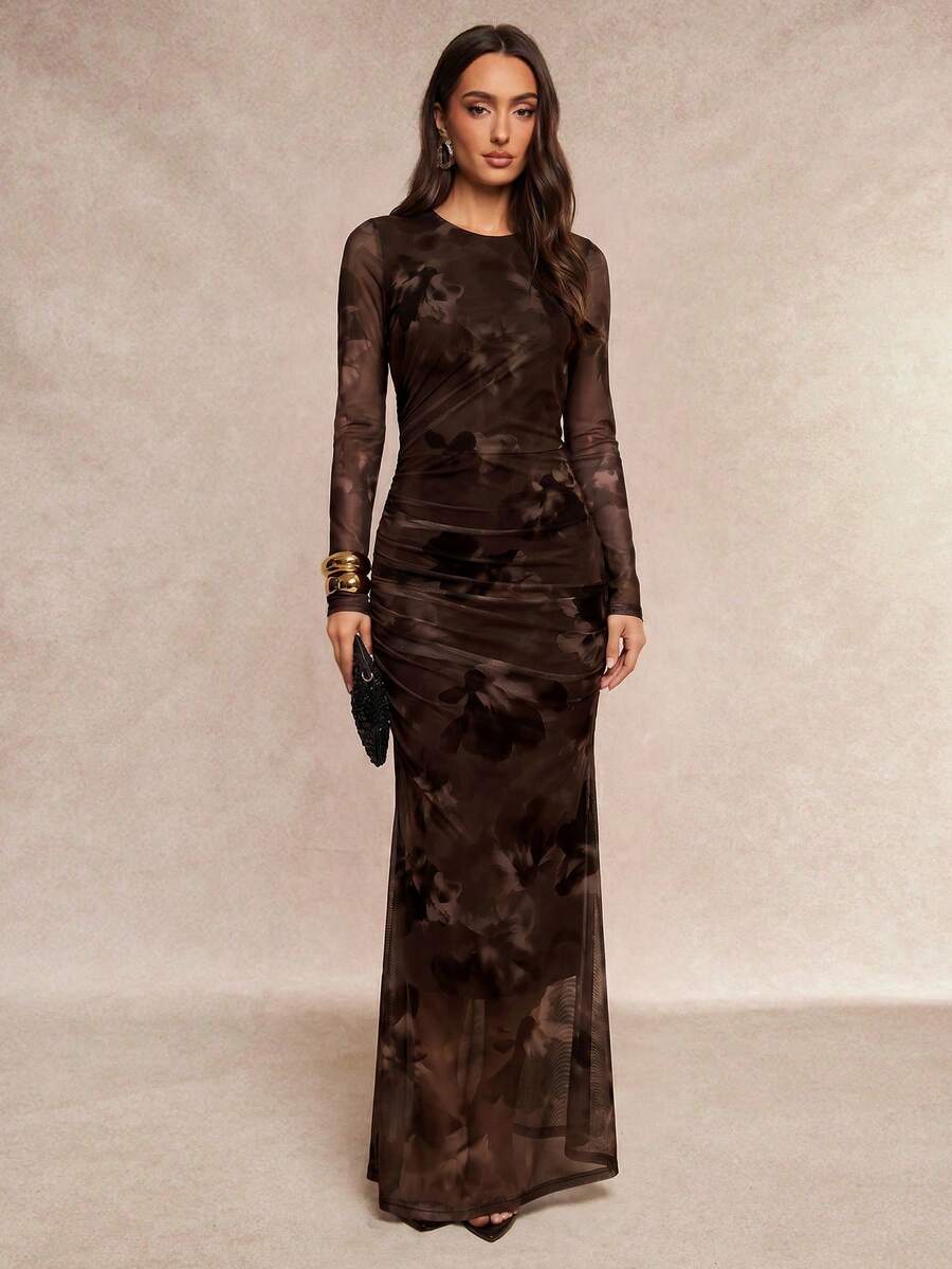 Saskia™ | Pleated Mermaid Maxi Dress