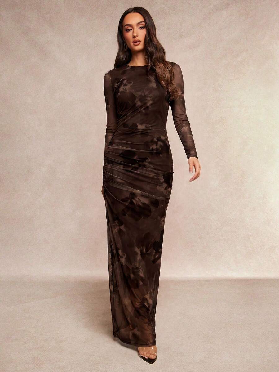 Saskia™ | Pleated Mermaid Maxi Dress