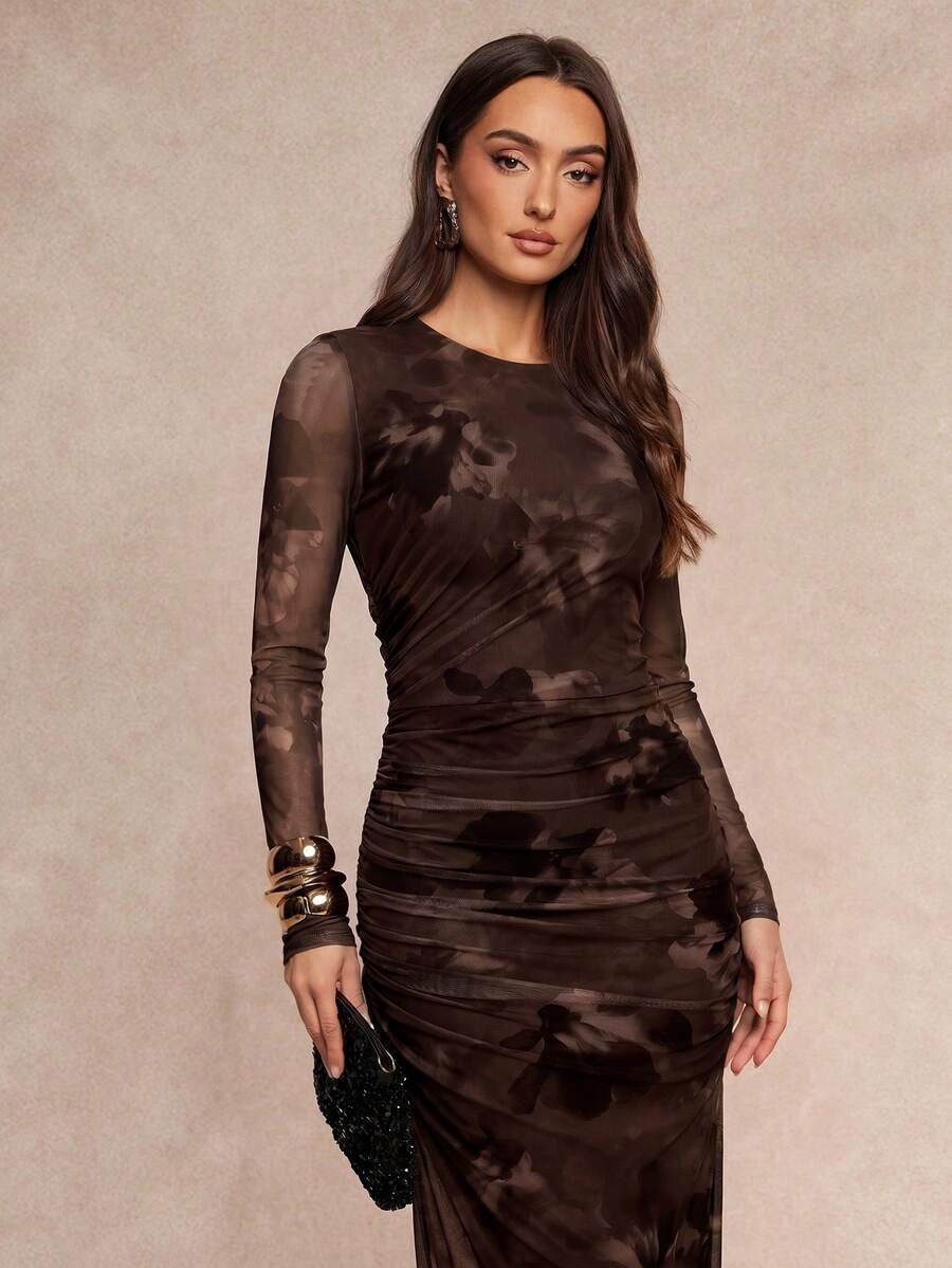 Saskia™ | Pleated Mermaid Maxi Dress