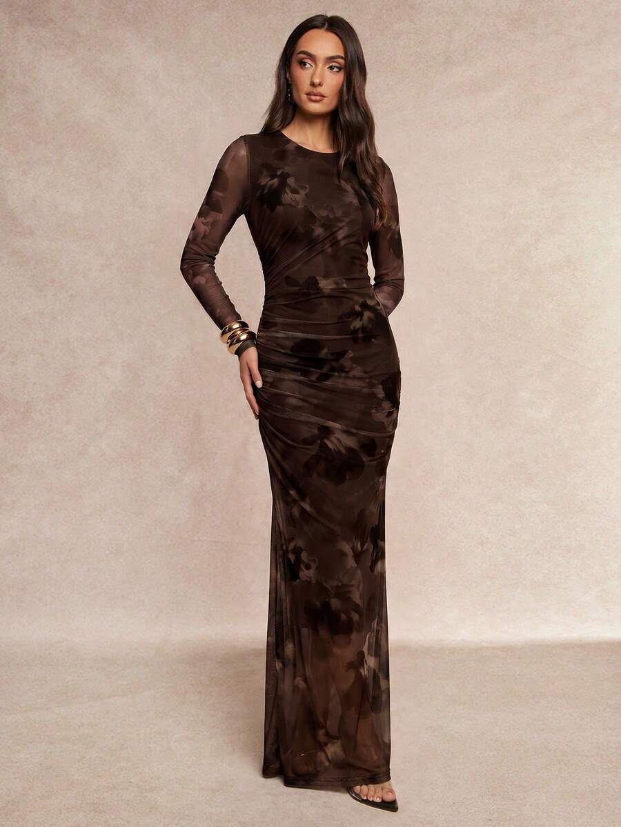 Saskia™ | Pleated Mermaid Maxi Dress