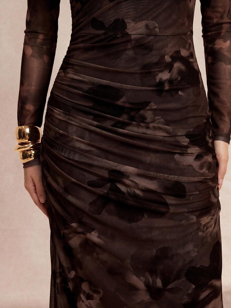 Saskia™ | Pleated Mermaid Maxi Dress