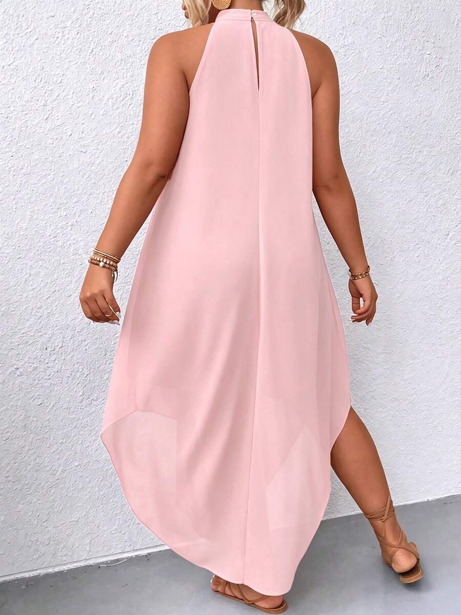 Ondine™ | Asymmetric Halter Maxi Dress