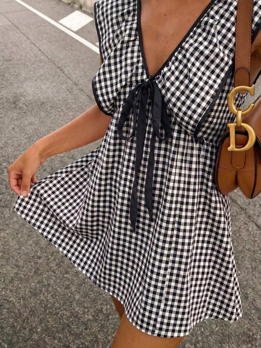 Daisy™ | Gingham Mini Dress