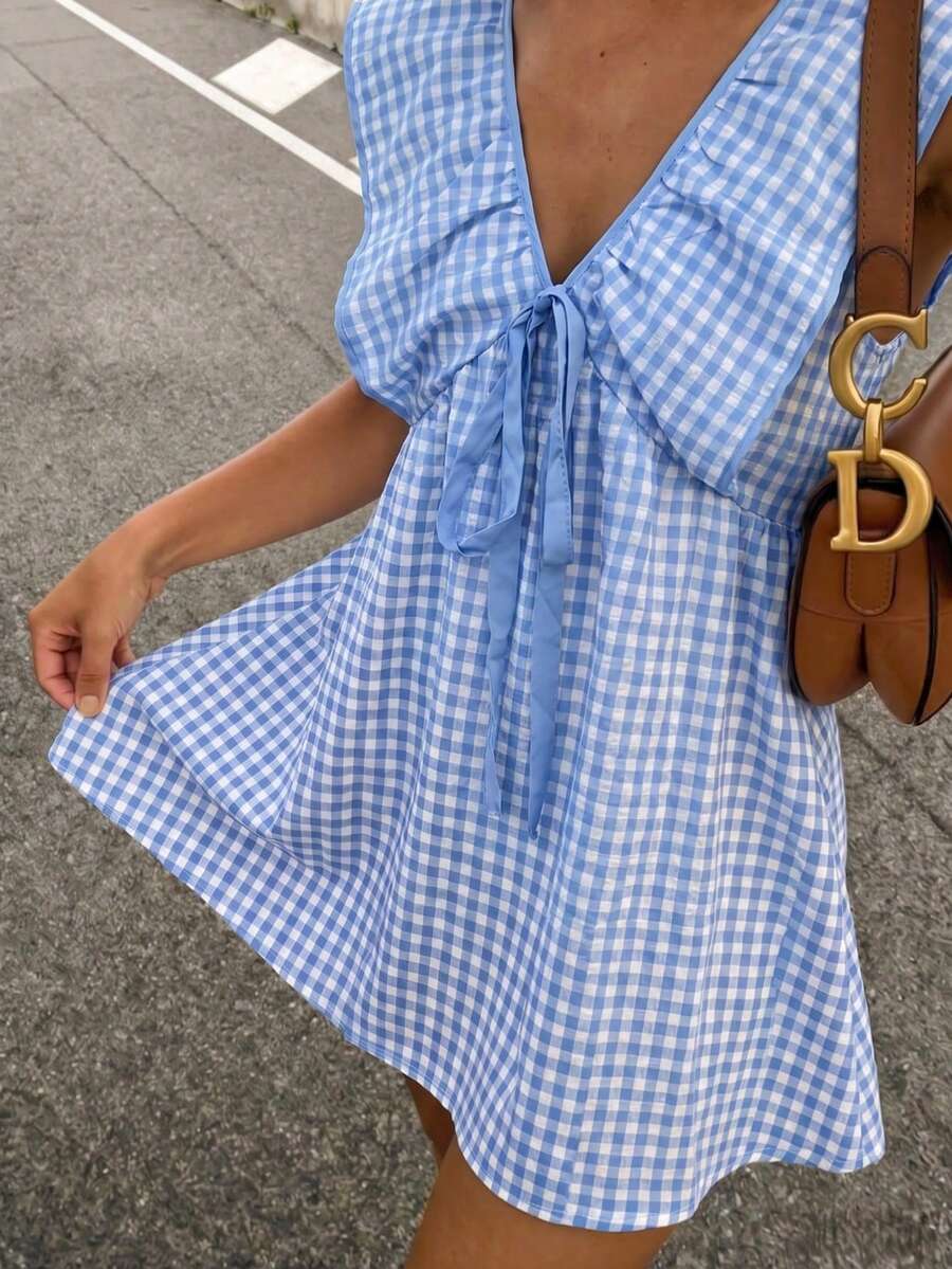 Daisy™ | Gingham Mini Dress