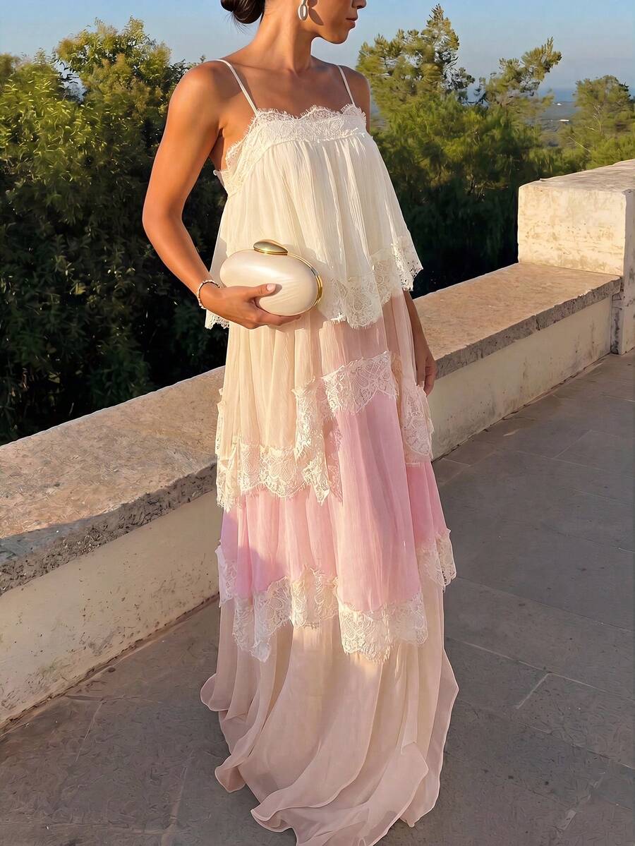 Wisteria™ | Tiered Lace Maxi Dress