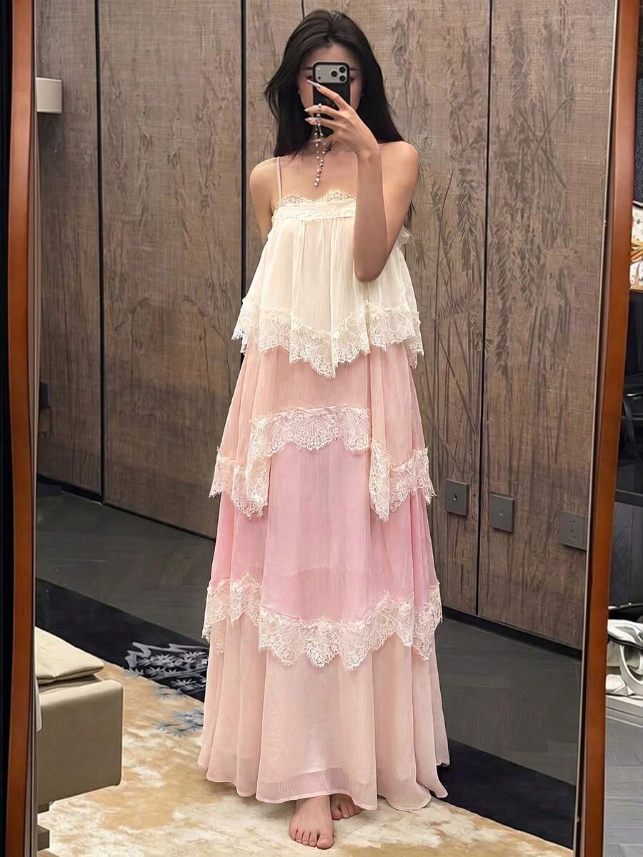 Wisteria™ | Tiered Lace Maxi Dress