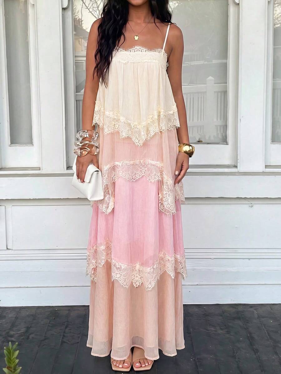 Wisteria™ | Tiered Lace Maxi Dress