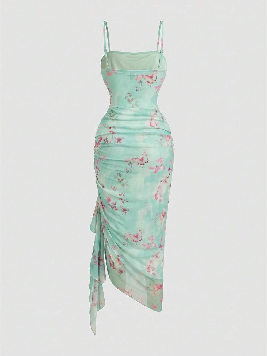 Anika™ | Ruffle Hem Floral Midi Dress