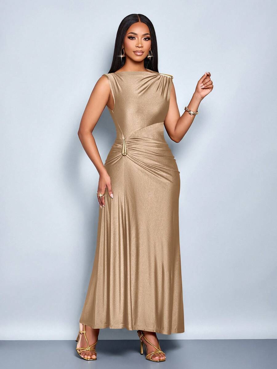 Vesper™ | Asymmetric Ruched Maxi Dress