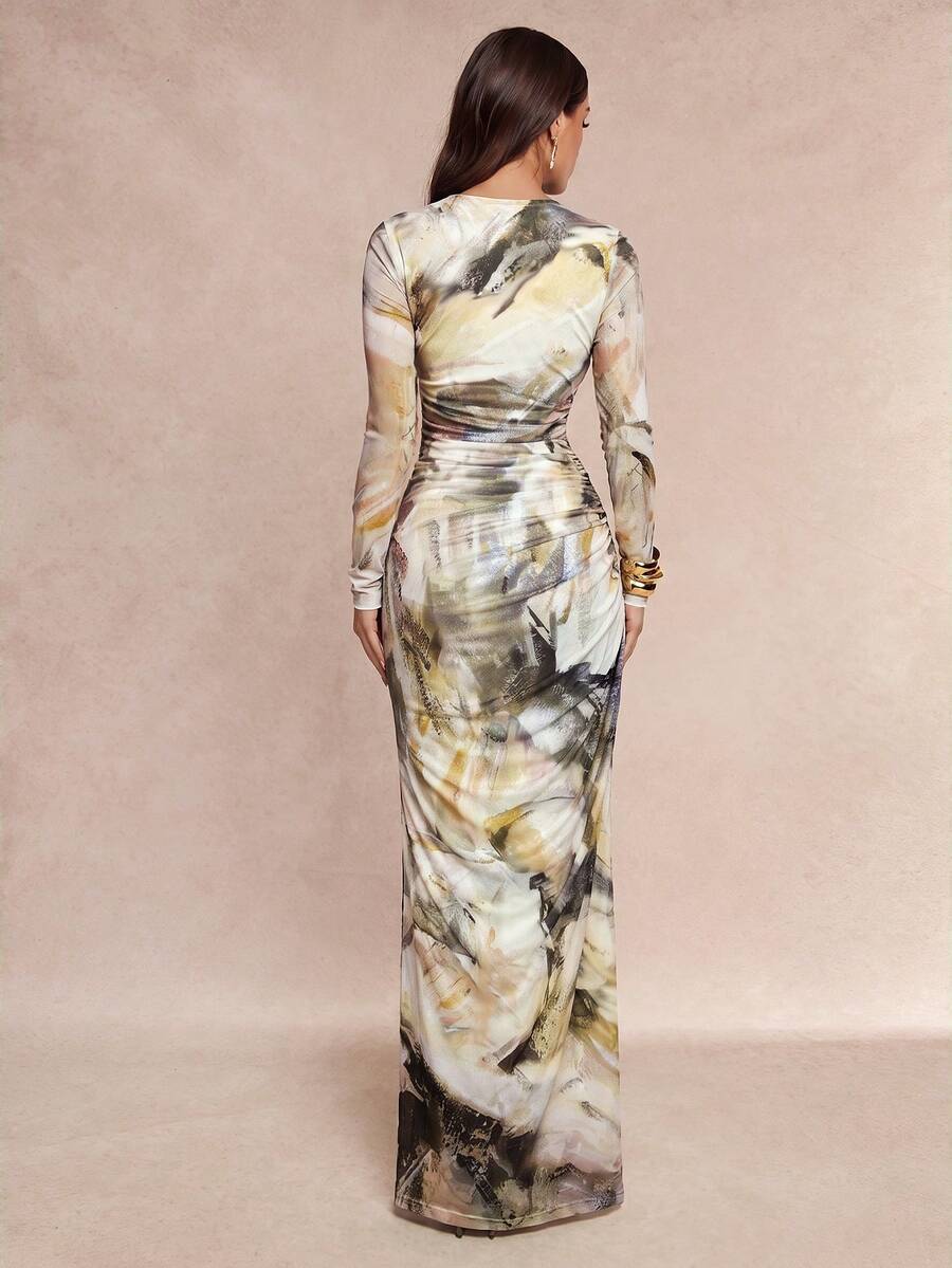 Saskia™ | Pleated Mermaid Maxi Dress