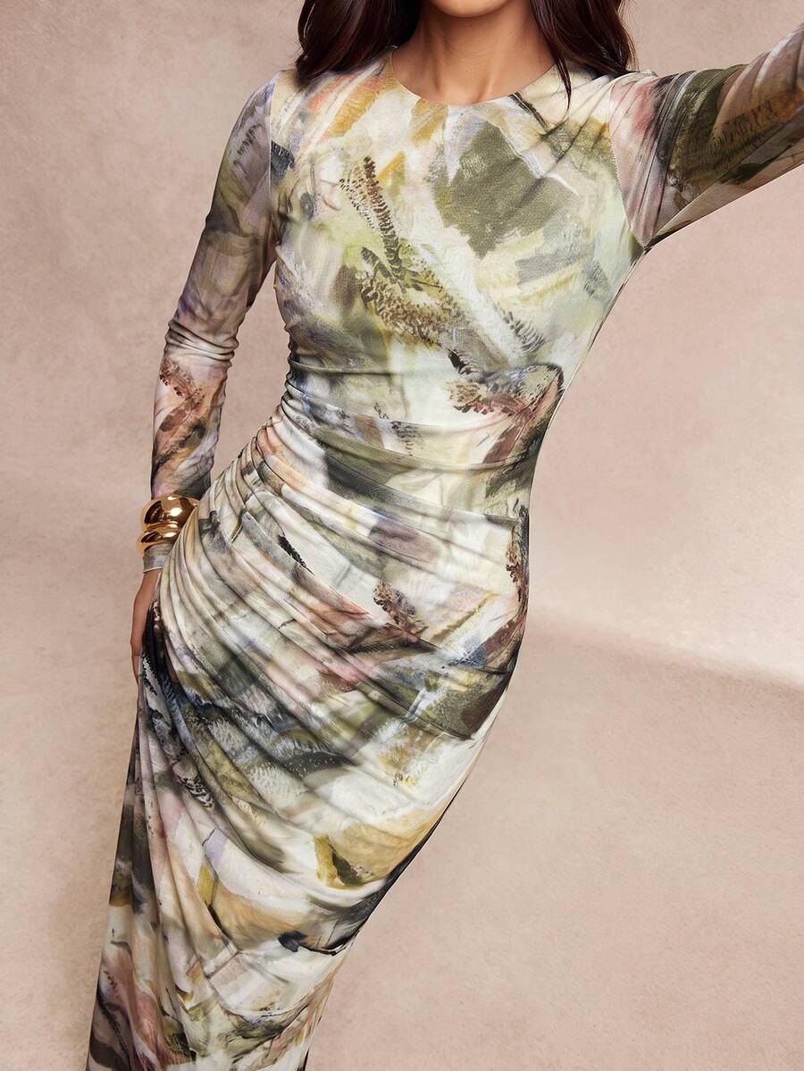 Saskia™ | Pleated Mermaid Maxi Dress