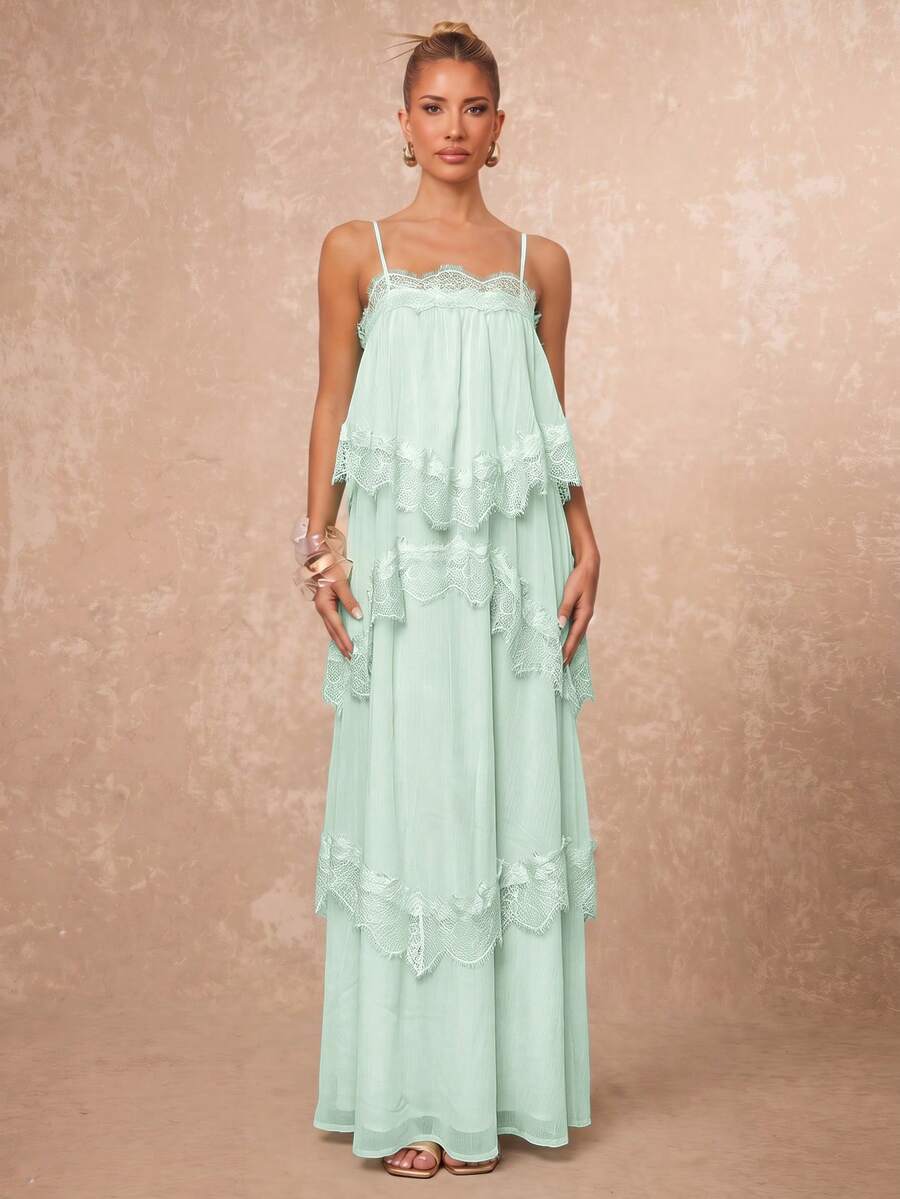 Wisteria™ | Tiered Lace Maxi Dress