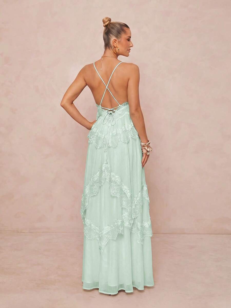 Wisteria™ | Tiered Lace Maxi Dress